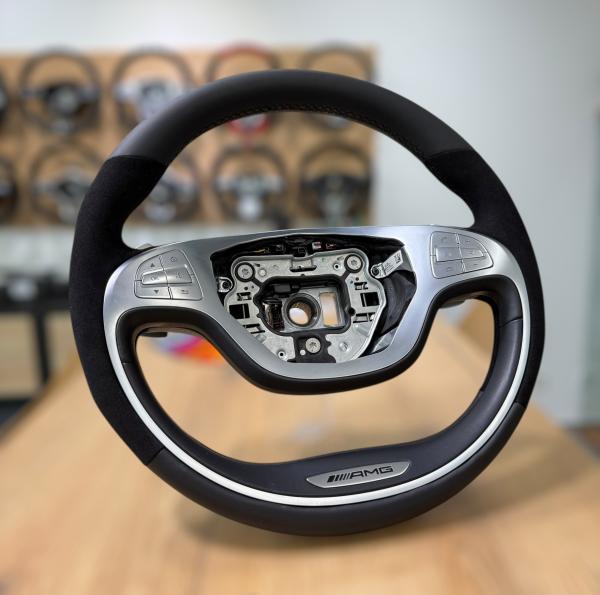 Lenkrad neu Beziehen für MB C43 C63s GLC43 W464 W205 W213 AMG